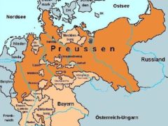 Preussen Karte von 1871