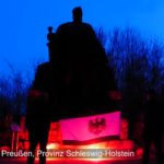 Fanal am Bismarckdenkmal in der Provinz Schleswig-Holstein