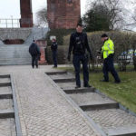Polizei am Bismarcktum in Rathenow