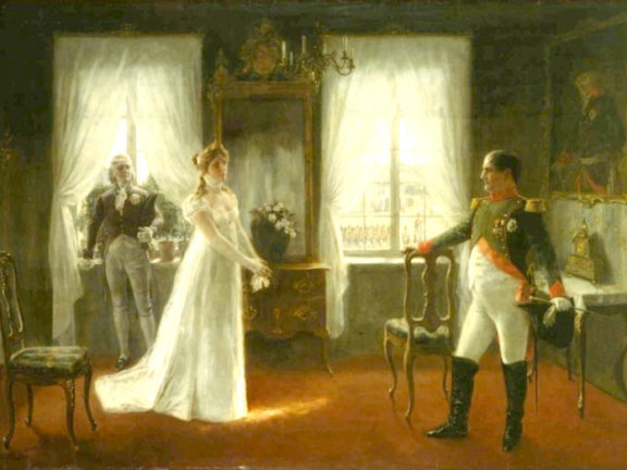 Königin Luise von Preußen trifft Napoleon in Tilsit
